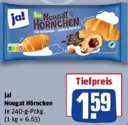 REWE ja! Nougat Hörnchen Angebot
