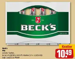 REWE Beck's Pils Angebot