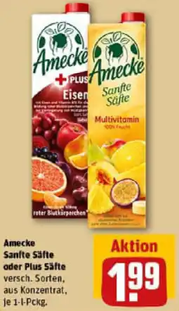 REWE Amecke Sanfte Säfte oder Plus Säfte Angebot