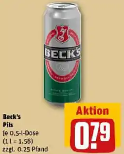 REWE Beck's Pils Angebot