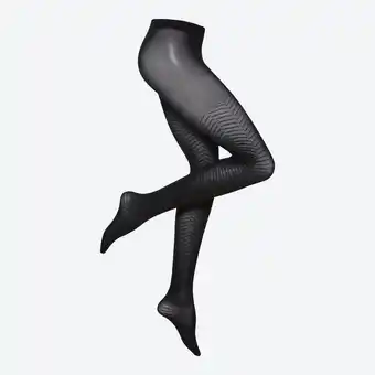 NKD Damen-Mikrofaser-Strumpfhose mit Zickzack-Muster, 60 DEN Angebot