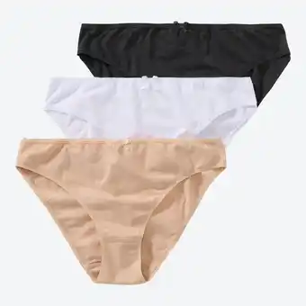 NKD Damen-Minislip mit Schleife, 3er-Pack Angebot
