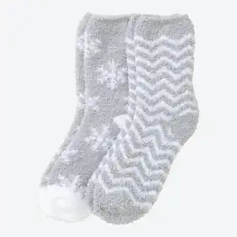 NKD Damen-Kuschelsocken mit Teddy-Motiv, 2er-Pack Angebot