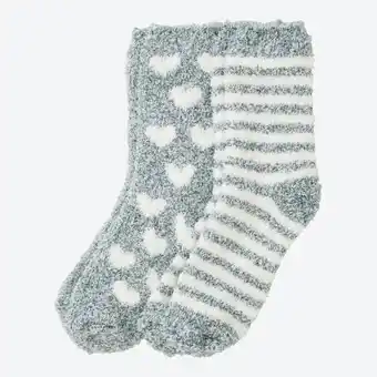 NKD Damen-Kuschelsocken mit verschiedenen Mustern, 2er-Pack Angebot