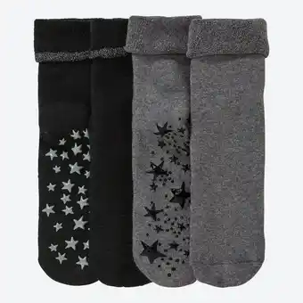 NKD Damen-ABS-Frotteesocken mit Glitzer, 2er-Pack Angebot