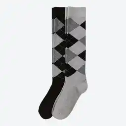 NKD Damen-Kniestrümpfe mit Rauten-Muster, 2er-Pack Angebot