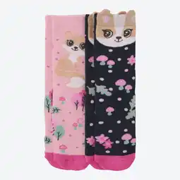 NKD Kinder-Mädchen-Thermosocken mit Tier-Motiven, 2er-Pack Angebot