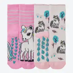 NKD Kinder-ABS-Socken mit Pony-Motiv, 2er-Pack Angebot