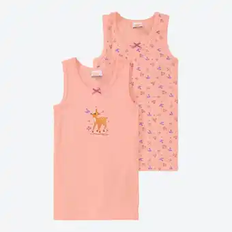 NKD Kinder-Mädchen-Unterhemd aus Baumwolle, 2er-Pack Angebot
