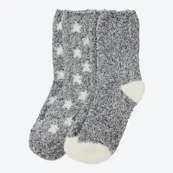 NKD Damen-Kuschelsocken mit Muster, 2er-Pack Angebot