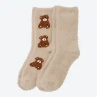 NKD Damen-Kuschelsocken mit Teddy-Motiv, 2er-Pack Angebot