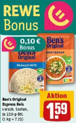 REWE Ben's Original Express Reis Angebot