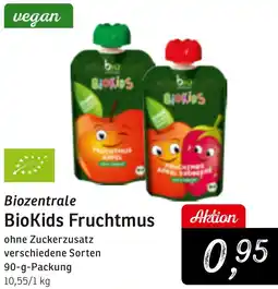 KONSUM Biozentrale BioKids Fruchtmus Angebot