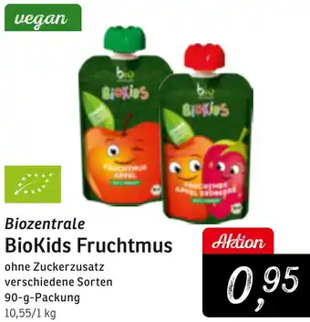 KONSUM Biozentrale BioKids Fruchtmus Angebot