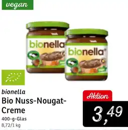 KONSUM bionella Bio Nuss-Nougat Creme Angebot
