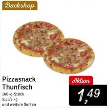 KONSUM Pizzasnack Thunfisch Angebot