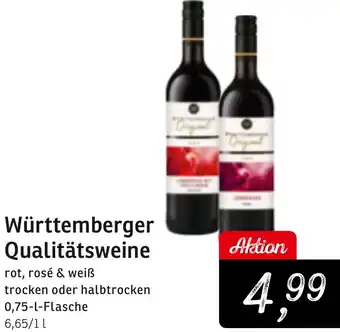 KONSUM Württemberger Qualitätsweine Angebot