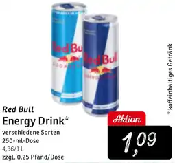 KONSUM Red Bull Energy Drink Angebot