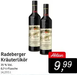 KONSUM Radeberger Kräuterlikör Angebot