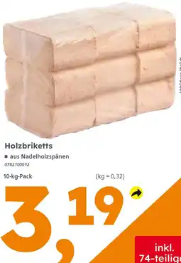 Globus Baumarkt Holzbriketts Angebot