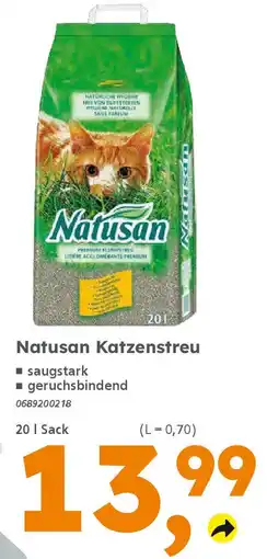 Globus Baumarkt Natusan Katzenstreu Angebot