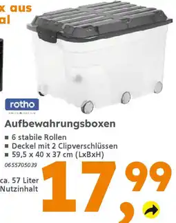 Globus Baumarkt rotho Aufbewahrungsboxen Angebot