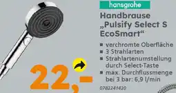 Globus Baumarkt hansgrohe Handbrause ,,Pulsify Select S EcoSmart" Angebot