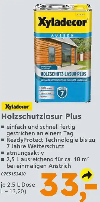 Globus Baumarkt Xyladecor Holzschutzlasur Plus Angebot
