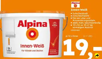 Globus Baumarkt Alpina Innen-Weiß Angebot