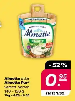 NETTO Almette oder Almette Pur Angebot
