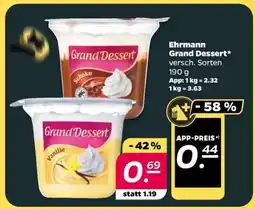 NETTO Ehrmann Grand Dessert Angebot