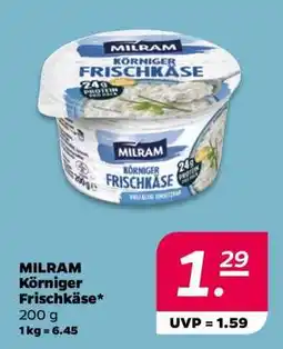 NETTO Milram Körniger Frischkäse Angebot