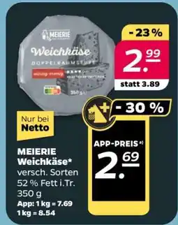 NETTO MEIERIE Weichkäse Angebot