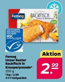 NETTO Femeq Unser Bester Backfisch in Knusperpanade Angebot