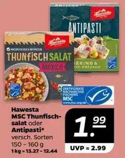 NETTO Hawesta MSC Thunfischsalat oder Antipasti Angebot