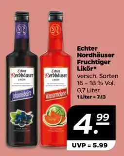 NETTO Echter Nordhäuser Fruchtiger Likör Angebot