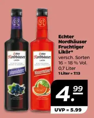 NETTO Echter Nordhäuser Fruchtiger Likör Angebot