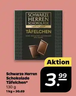 NETTO Schwarze Herren Schokolade Täfelchen Angebot