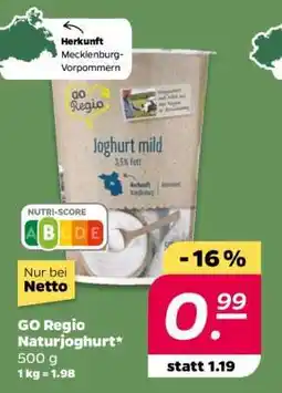 NETTO GO Regio Naturjoghurt Angebot