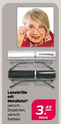 NETTO Lesebrille mit Metalletui Angebot
