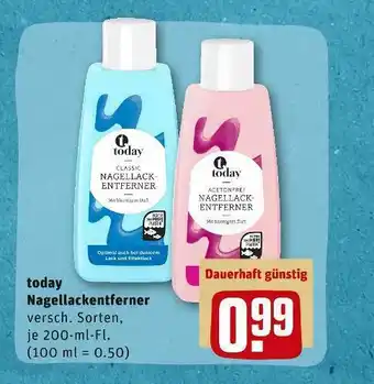 REWE Today nagellackentferner Angebot