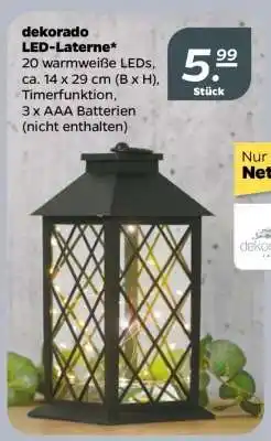 NETTO dekorado LED-Laterne Angebot