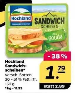 NETTO Hochland Sandwichscheiben Angebot