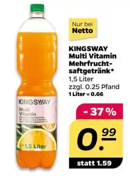 NETTO KINGSWAY Multi Vitamin Mehrfruchtsaftgetränk Angebot