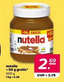 NETTO nutella + 50 g gratis Angebot