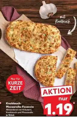 Kaufland Knoblauch-Mozzarella-Focaccia Angebot
