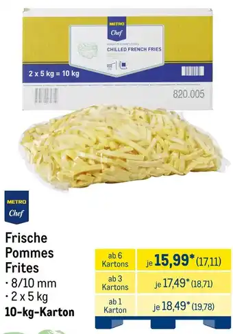 METRO METRO Chef Frische Pommes Frites Angebot