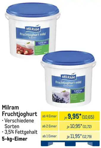 METRO Milram Fruchtjoghurt Angebot