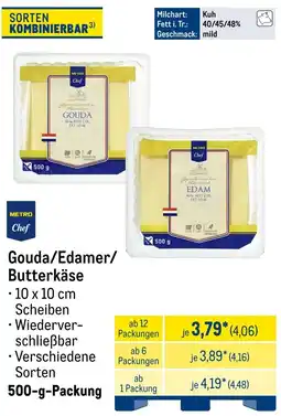 METRO METRO Chef Gouda/Edamer/ Butterkäse Angebot