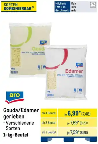 METRO aro Gouda/Edamer gerieben Angebot